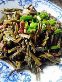 家常菜干豆角烧肉