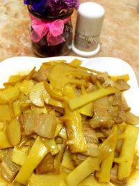 家常菜竹笋炒肉
