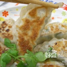 香煎韭菜猪肉饺子
