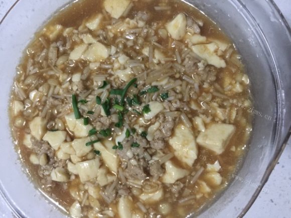 色香味浓的肉末豆腐