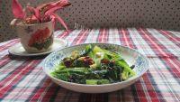 家常菜炝炒油麦菜