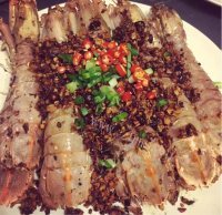 喷香的椒盐濑尿虾做法图解8)