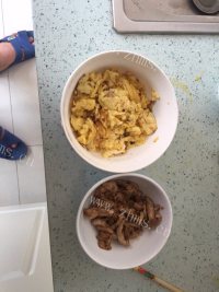 肉炒韭苔做法图解4)