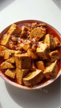 咸甜适中的麻婆豆腐做法图解6)