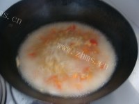 美味西红柿鸡蛋汤粉做法图解5)