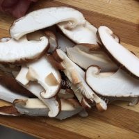 家常菜香菇炒油菜做法图解2)