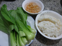 美味可口的开洋青菜炒饭做法图解1)