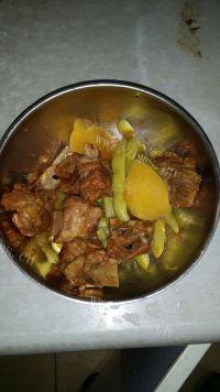 家常菜豆角土豆炖排骨
