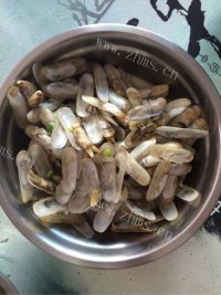 美味的清炒蛏子