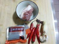 家常菜花菜炒肉片做法图解2)