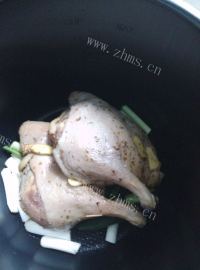 压力锅版焗鸭腿做法图解7)