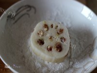 香炸藕夹做法图解7)