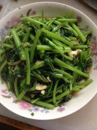 甘脆的蒜蓉茼蒿