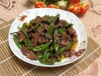 家常菜青椒炒羊肉