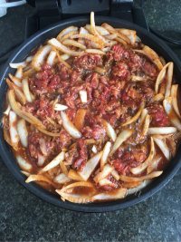 特色铁板牛肉土豆片做法图解3)