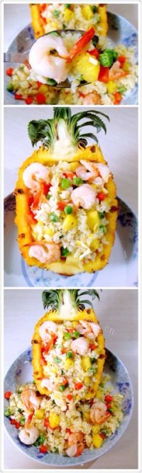 香飘十里的菠萝炒饭做法图解10)