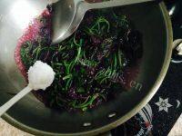 家常菜蒜香苋菜做法图解5)