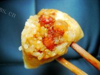 美味的花生鲜肉粽做法图解21)