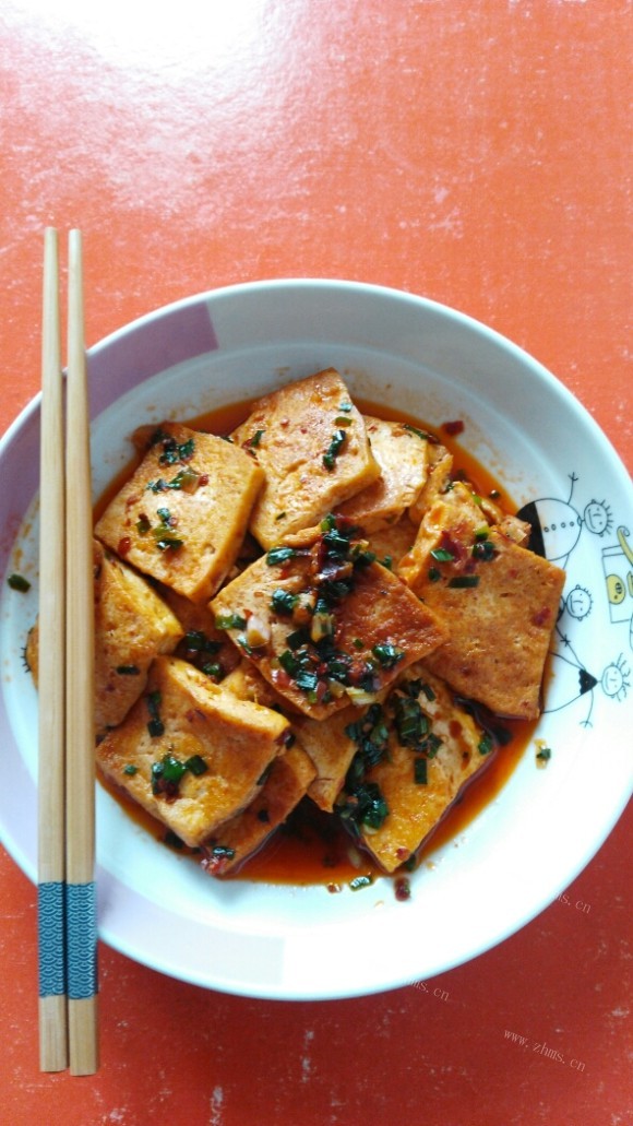 珍馐美味的葱香豆腐