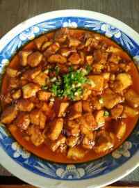 油而不腻的麻婆豆腐做法图解6)