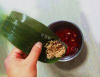 美食腊肠粽做法图解4)