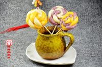 色香味俱全的棒棒糖花卷做法图解9)
