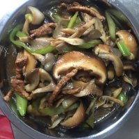 家常菜炒双菇