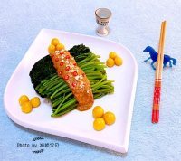 可口的麻将茼蒿做法图解11)