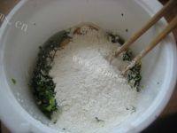 青菜鸡蛋饼自制做法图解2)