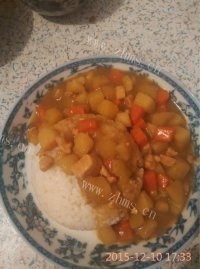 美味的咖喱鸡肉