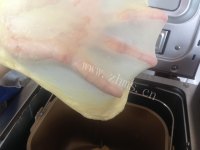 自制面包机版渐变色吐司做法图解5)
