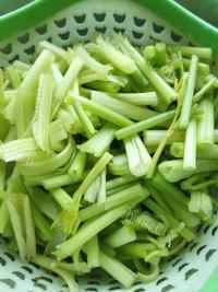家常菜腐竹炒芹菜做法图解3)