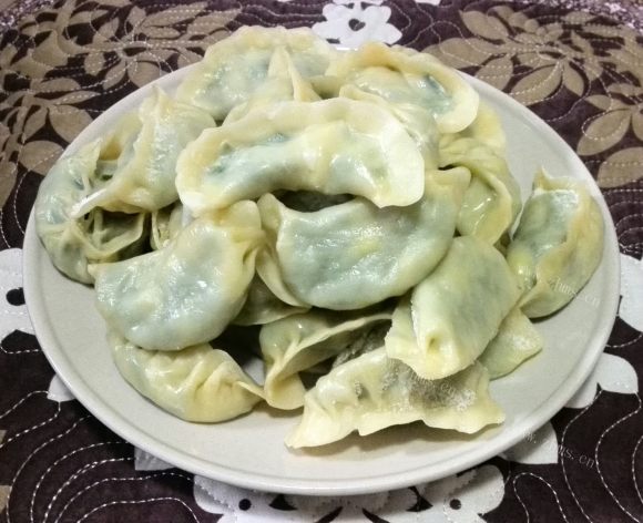 美味的韭菜鸡蛋饺子