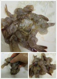 美味的蒜蓉剁椒粉丝蒸虾做法图解3)