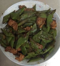 家常扁豆炒肉做法图解15)