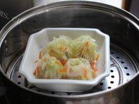 蒸白菜包做法图解15)