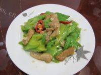 食欲满满的苦瓜小炒肉