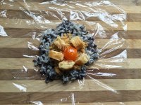 美味双米牛肉粢饭团做法图解4)