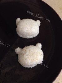 营养熊猫饭团便当做法图解10)