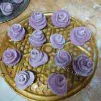 自制玫瑰紫薯花卷的做法图解四