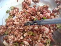 特色香菇白菜发面肉饼做法图解1)