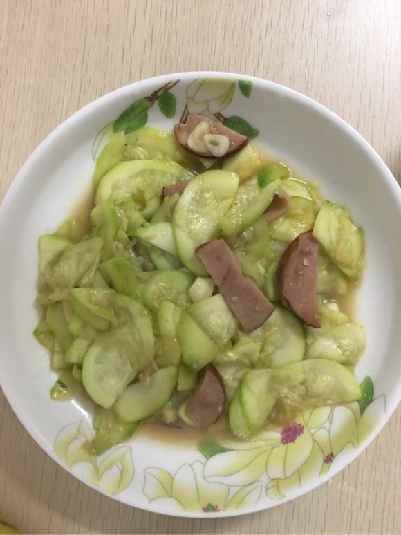 西葫芦炒火腿