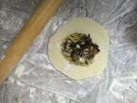 自制白菜木耳肉包子做法图解5)