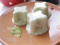 自制抹茶奶冻
