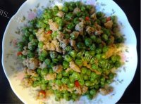 家常菜豌豆炒肉末