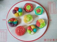多维彩色立体冰皮月饼做法图解14)