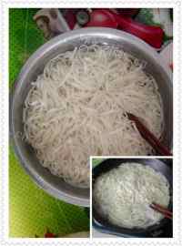 美味的过水面条黄瓜卤做法图解2)