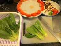 家常香菇扒菜芯做法图解2)