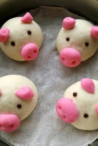 好吃的猪头枣泥包做法图解7)