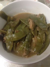 可口的猪肉炖豆角做法图解5)